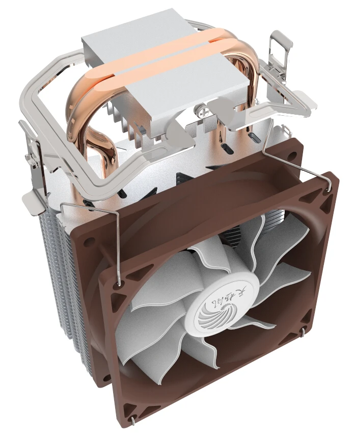 Intel Lga 2 Медь Heatpipe компьютер теплоотвод вентилятор