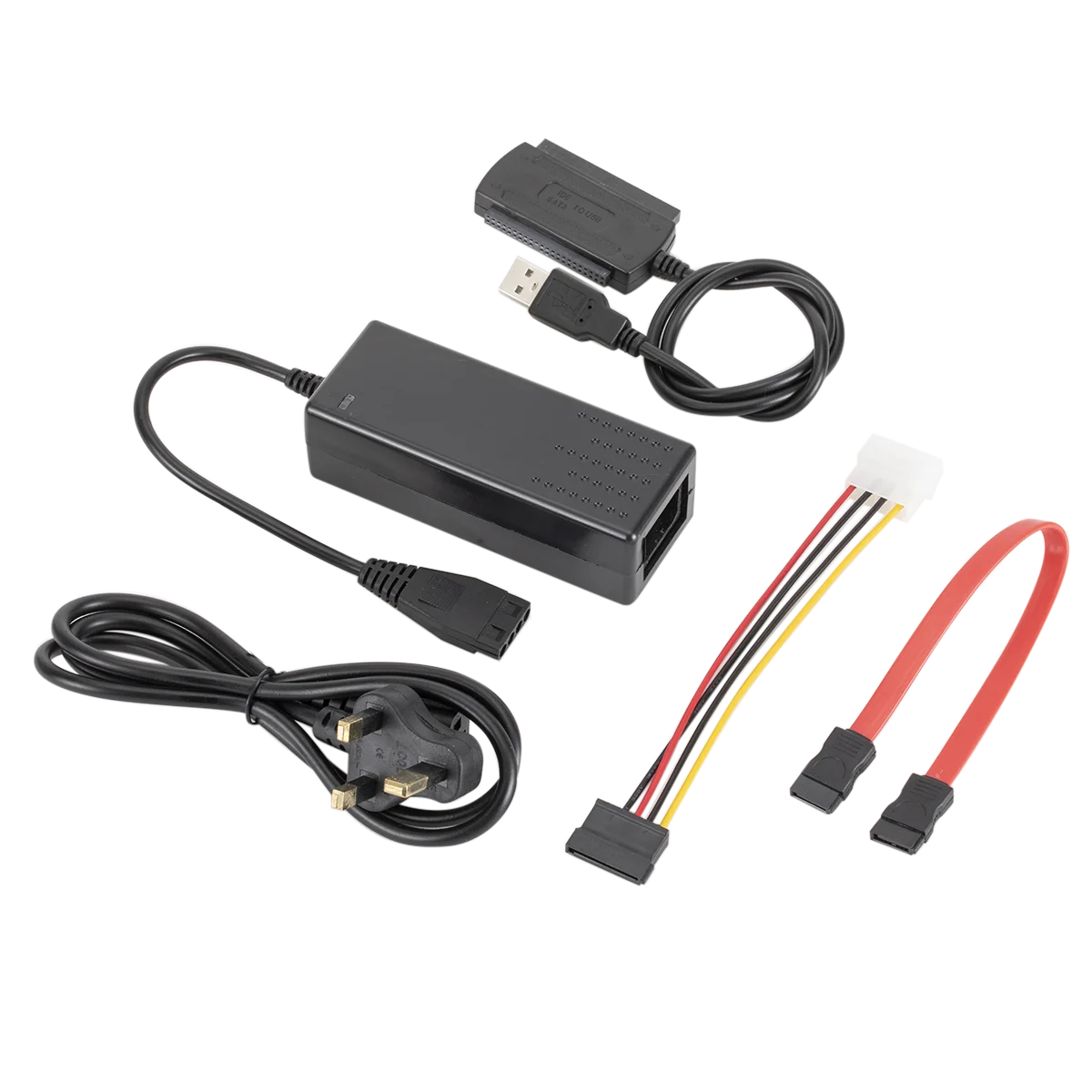 
USB to SATA with power supply three purpose USB to IDE / SATA hard disk drive to data cable 