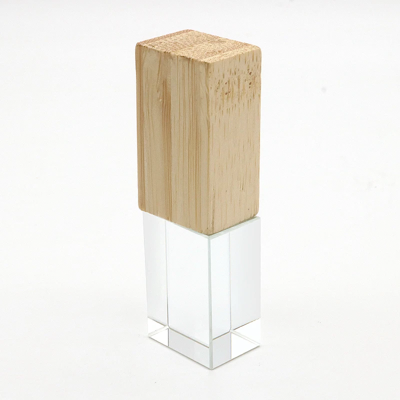 Bulk Cheapest Wedding Gifts Wood Usb Key 3.0 U Disk 4GB 8GB 16GB 32GB 64GB 128GB Crystal Wooden Usb With Box