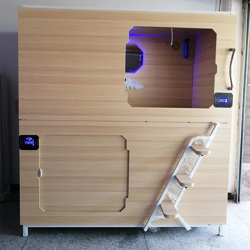 Space capsule bed All-inclusive combination capsule Wooden bed Apartment Hotel School Family Dormitory Cabin bed