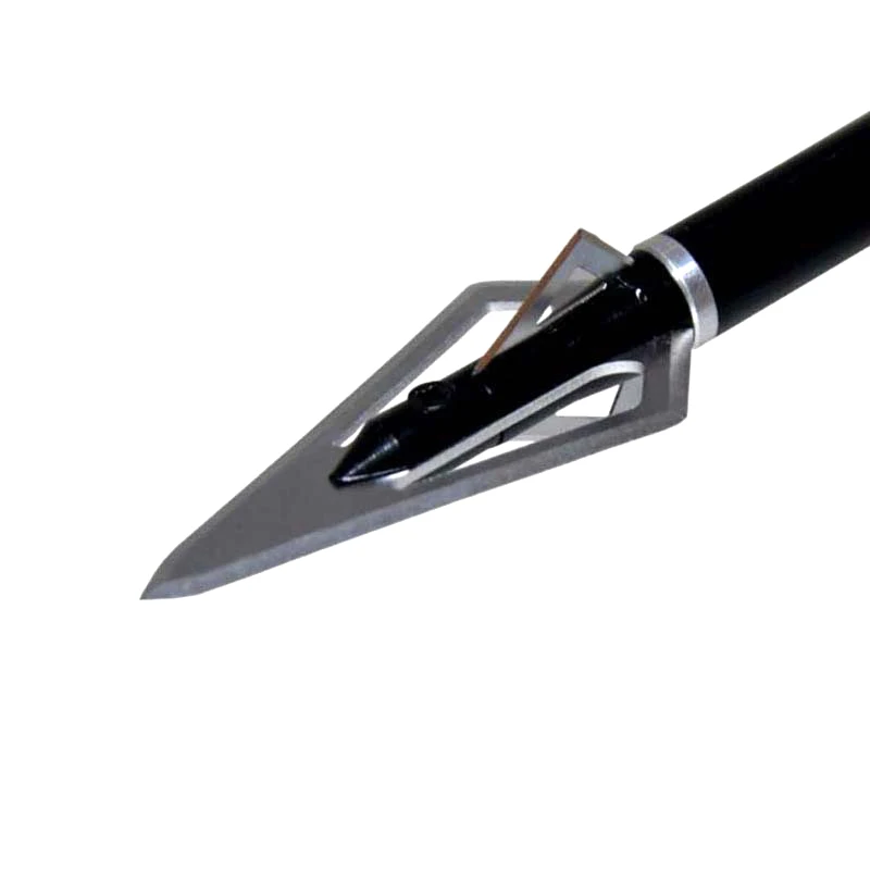 Hi Top Cabecas Largas Silver 6.5G/100gr Archery Field Points Arrow Point Mechanical Broadhead Fixed 2 Blade
