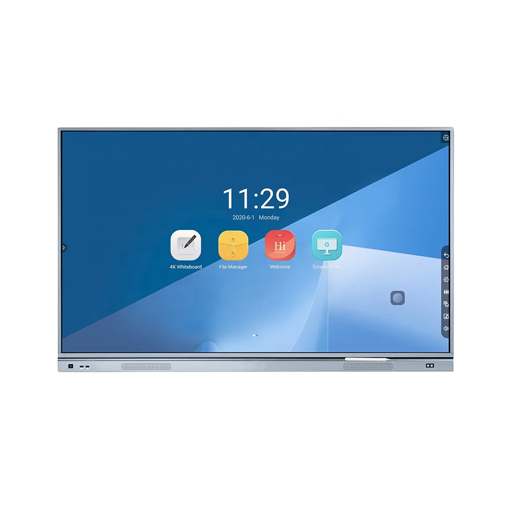 Win 10 Android 8.0 Touch Screen Display 85 Inch 85 Inches Interactive Flat Panel for School Conference