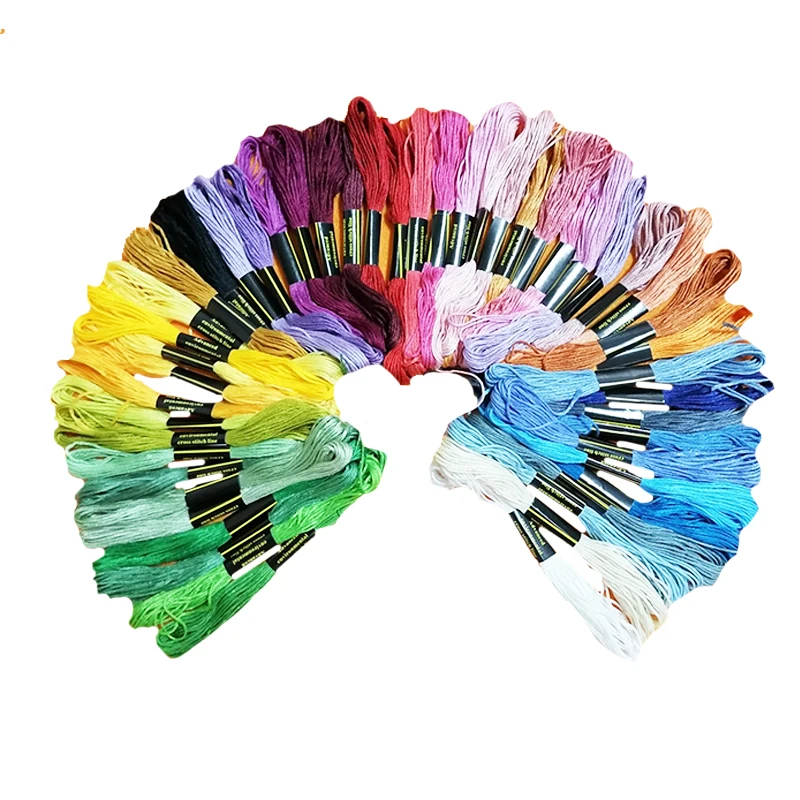 NEW Hot Sale Colorful Cotton Embroidery Thread Embroidery Floss Skeins for Anchor Thread Craft Projects