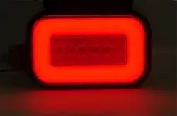 10V-30V Waterproof IP65 Screw Base Multi Function Off-Road Vehicle Hazard Warning 6 Inch Round LED Truck Light Trailer Light