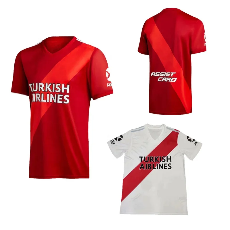 
2020 21 White Red Thai Shirt Football Wholesale River Plate Jersey Soccer 