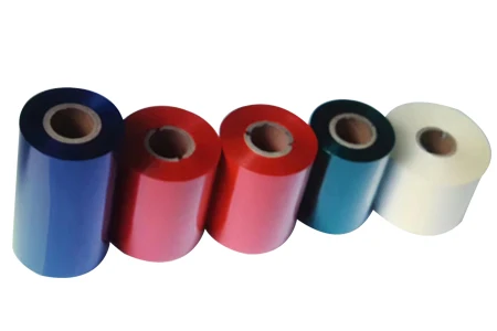Custom Size High Quality Thermal Transfer Colored Barcode Ribbon Resin / Wax Ribbon