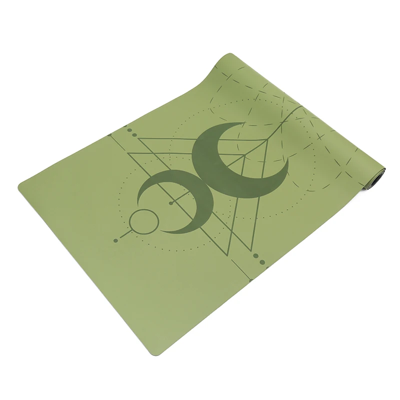 Custom Designs Embossed Logo Polyurethane Exercise Yoga Mat Ultra-grippy Eco Black PU Yoga Mats Manufacturer