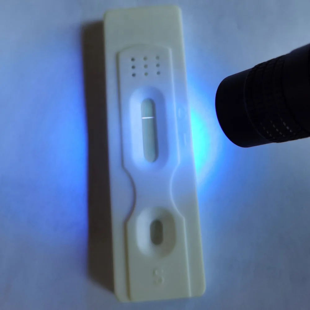365nm UV Torch Light Antigen Detection Black Flashlight Paper Test Tools Healthy Caring Violet led Medical Penlight