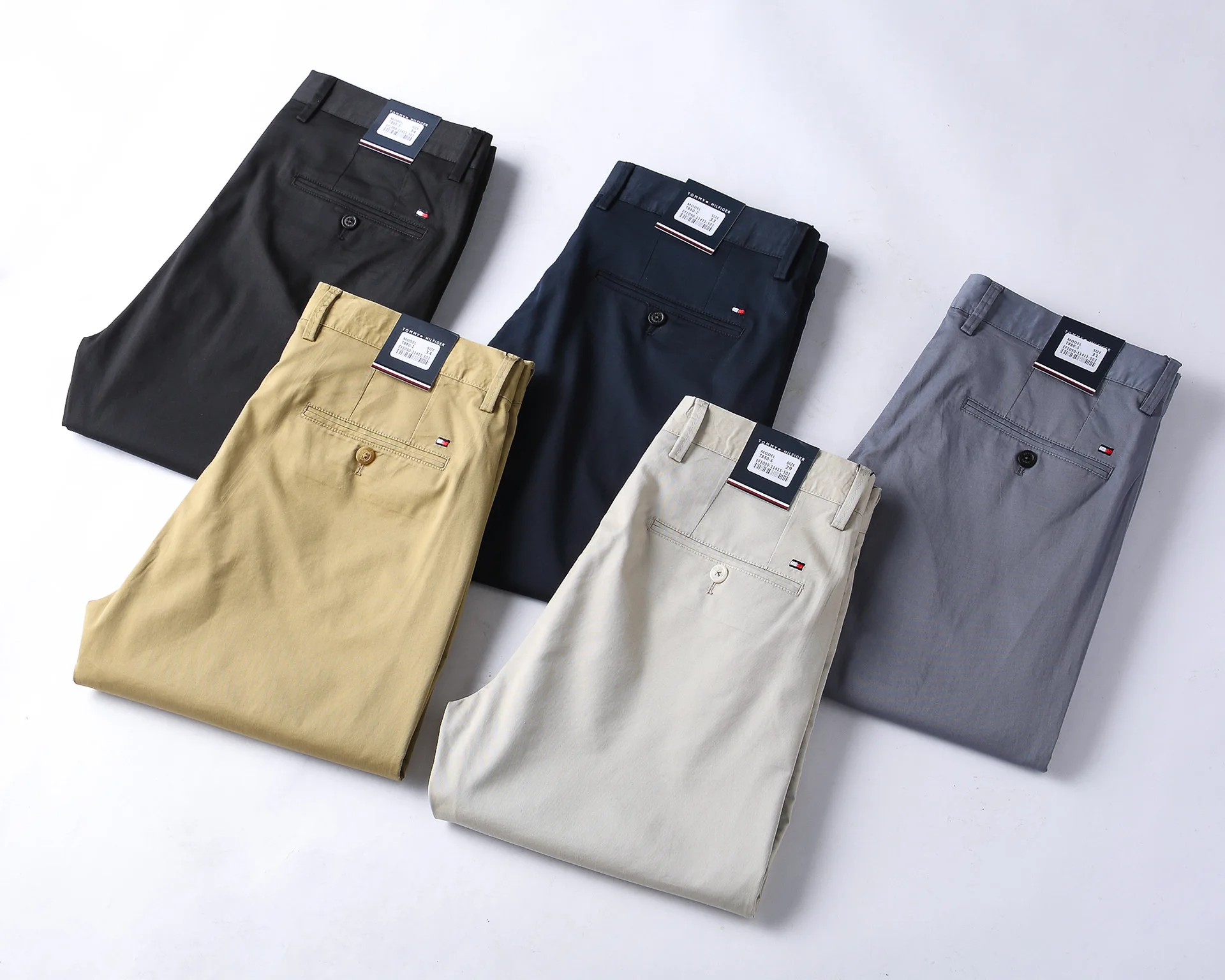 
Colored slim Cotton zip off Long polo trousers cheap cotton pants 