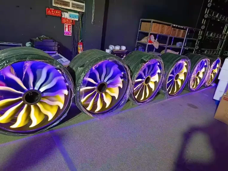 Lotus Professional 1M aircraft engine fan light with DMX512 for Stage DJ Disco bar Studio Performance