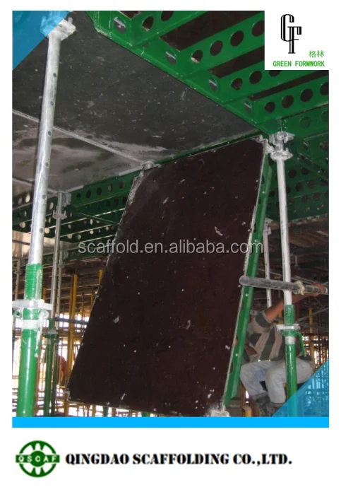 Green Formwork Steel panel-prop formwork system with early stripping mechanism