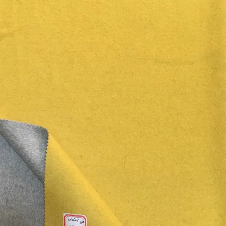40% Wool Two different color 800g/m plain wool fabric for coats  Double sided wool fabric