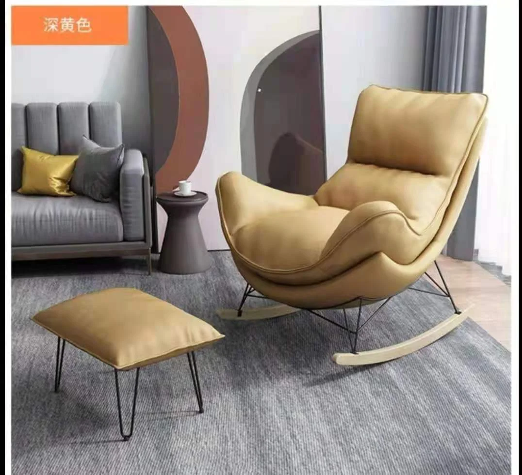 Modern European Style Luxury Recliner Sofa Set Single Lazy Leather Sofa Bed