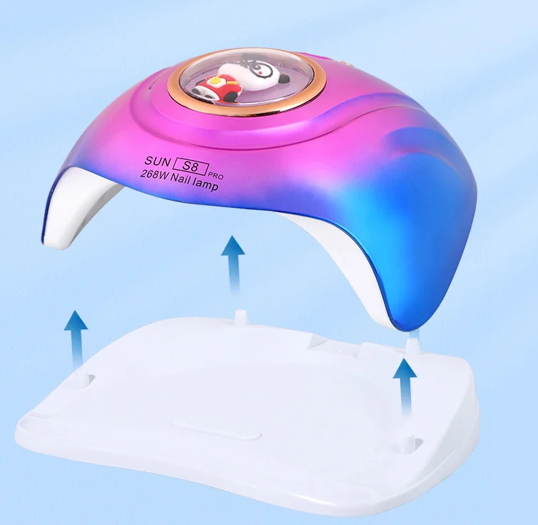 Fashionable Cute Nail Lamp with Cartoon Pig Tiger Panda Design for Curing Polish Gel High Power Nails Art Manicure Tool