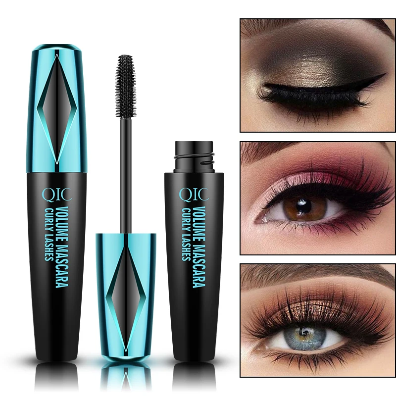 4D Mascara Private Label Eyelash Mascara 4d Silk Fiber Eye Makeup maquillaje rimel Curling Waterproof Eye Black Fiber Mascara