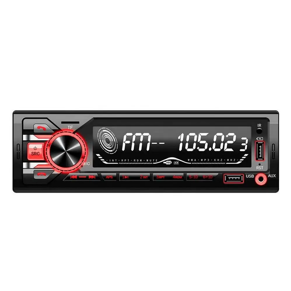 Hot Selling Universal Car Radio 1 Din Colorful Stereo Aux-in Fm Receiver Sd Display For  Car Mp3 Player