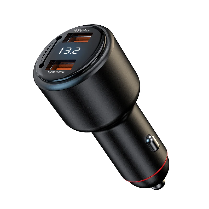 The New Listing Car Charger PD3.0 Fast Charger Multi-function Cigarette Lighter 65w Flash Charger With LED Display 12V 24V