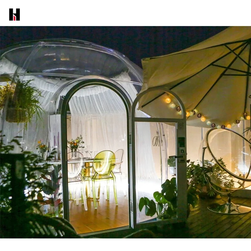 dome house prefab hotel high-end custom waterproof and sound insulation pc dome house outdoor