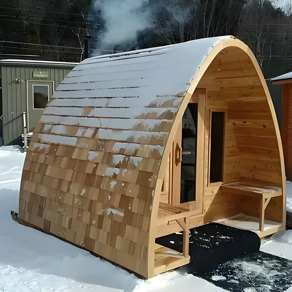 Deluxe 3-4 persons Sauna Steam Shower Sauna Solid wood outdoor sauna room