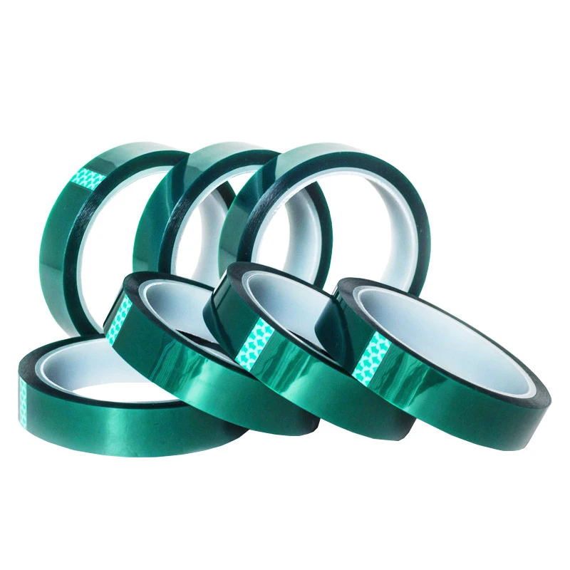 2021red painters silicone double sided green adhesive sublimation high temperature resistant heat masking pet polyester tape