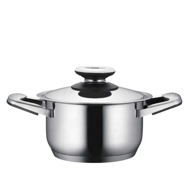 Stainless steel 304 cookware set induction 21pcs wide edge pot and pan set for home kitchen cooking