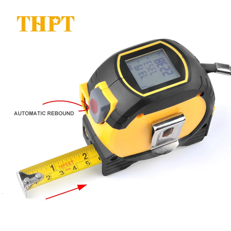 3 In 1 High Precision Digital Electronic Measuring Tape Meter Laser Tape Measure Laser Level