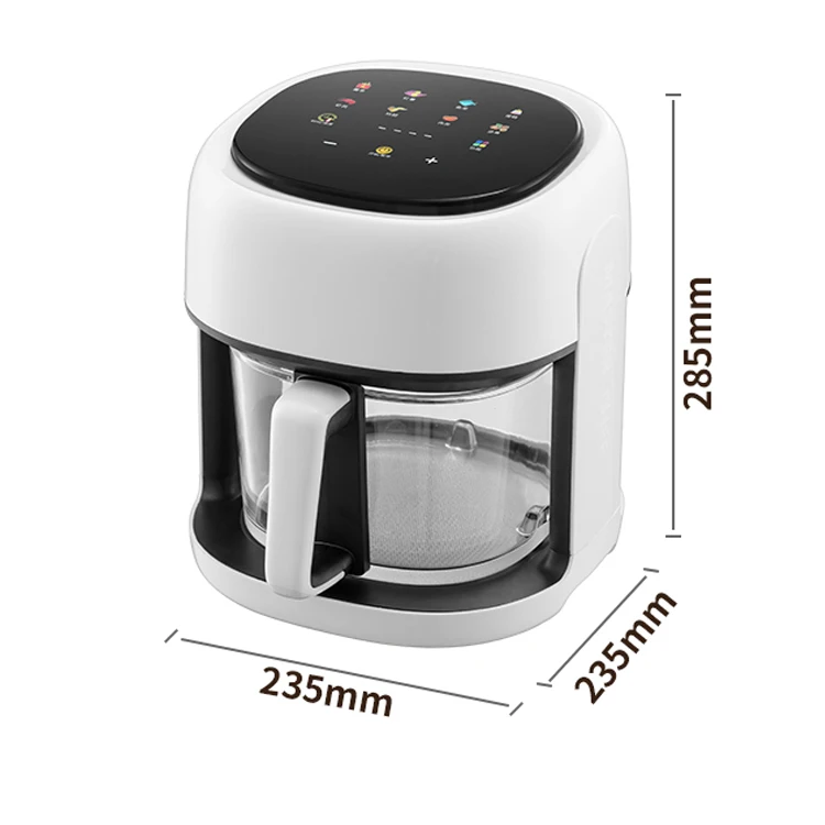 Multi Functional New Design 4.5L Air Fryer Healthy Oil Free Cooking Air Fryer visible glass food basket electric deep flyers