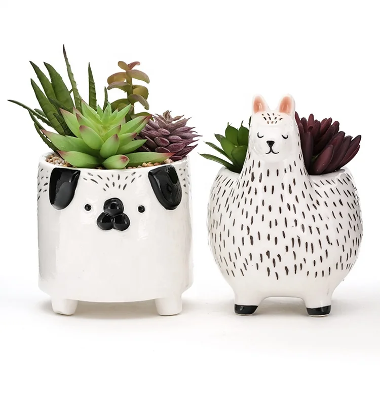 Best selling animal flower pots succulent plant pot customized plant propagation planter ceramic planter