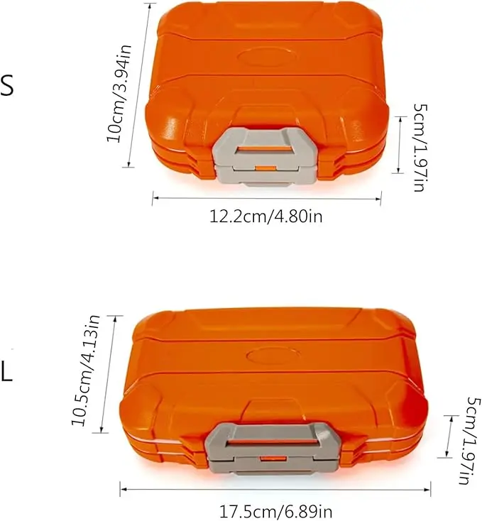 Fishing Tackle Box Fishing Hook Accessory Boxes Orange/Black Container For Fishing Products