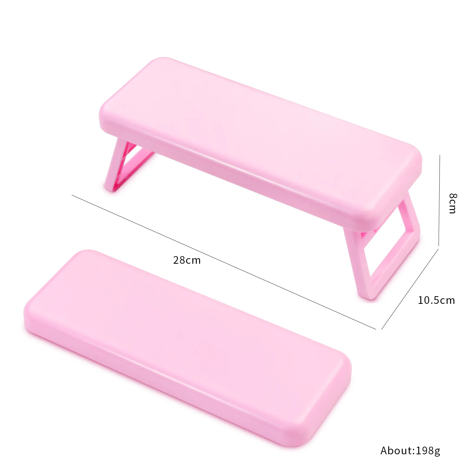 Misscheering Nail Art Folding Nail Hand Rest Arm Stand Pillow Cushion Holder Table Desk Armrest Sponge Support Mat Polish Tool