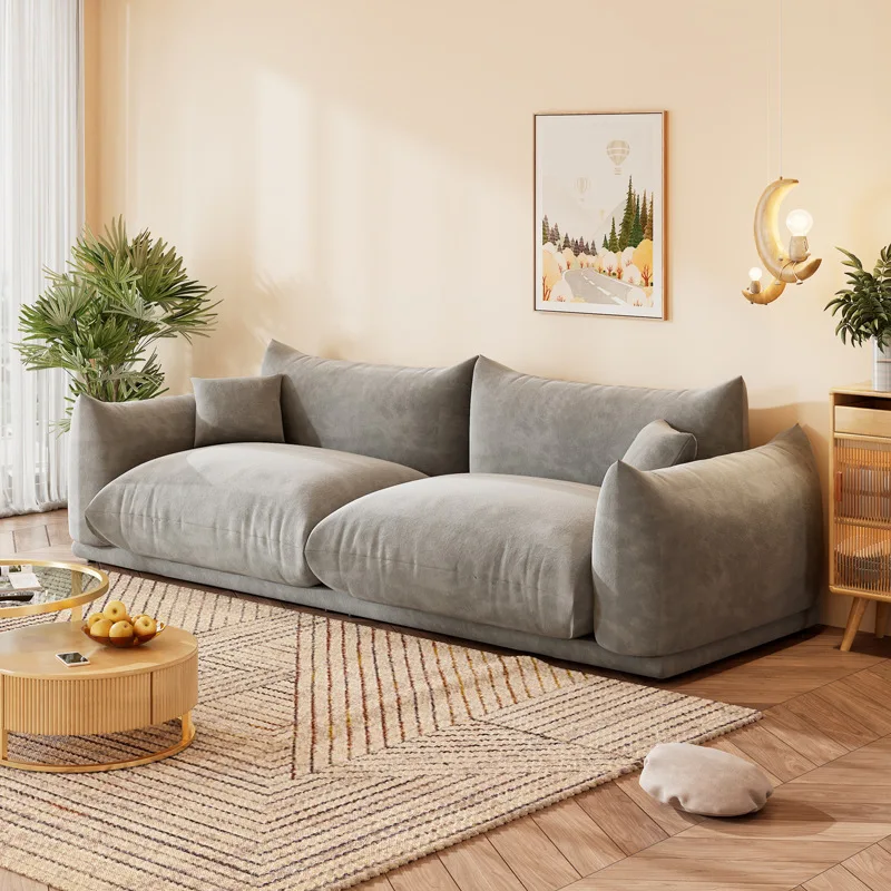 NOVA Modern Design Bread Creative Shape Couch Upholstered Sofa Comfort Fabric 2 Seater Sofa Couch Living Room Furniture Sets
