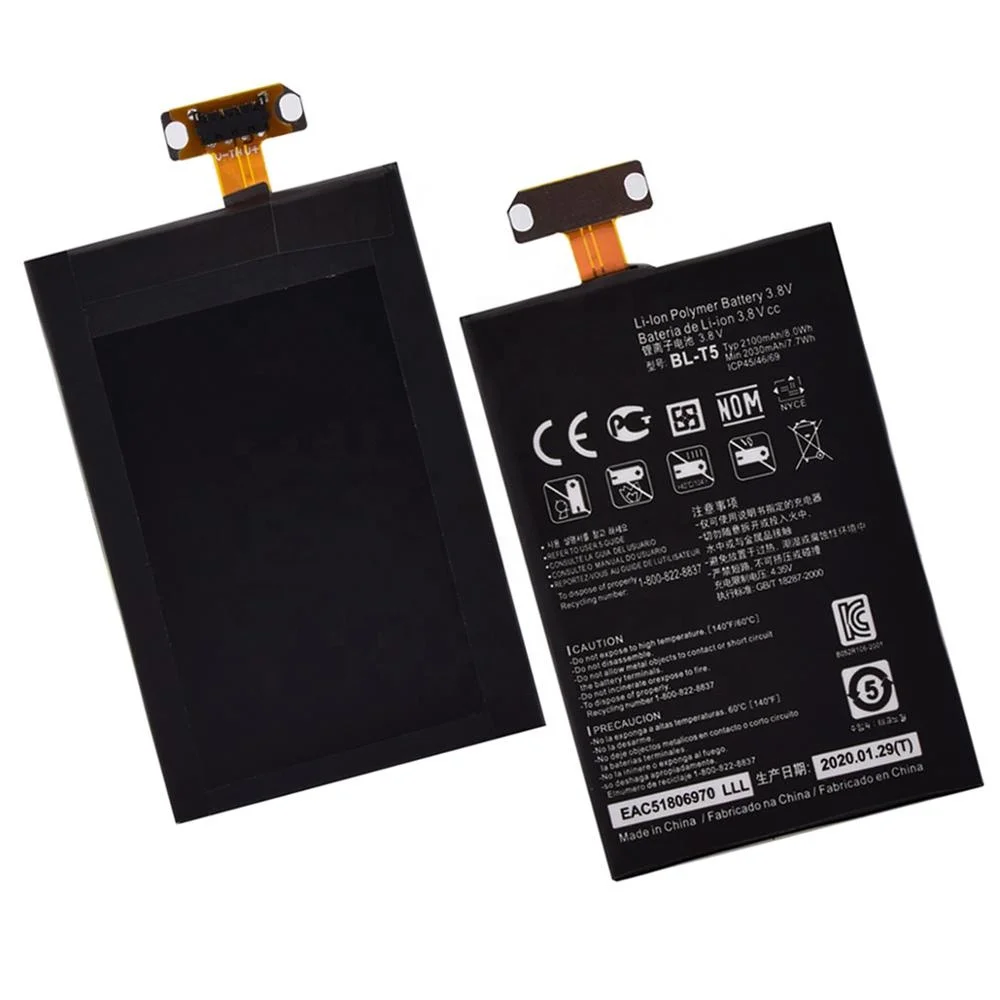 BL T5 BL-T5 BLT5 Phone Battery For LG Google Nexus 4 E960 E973 F180 E975 Real Capacity 2100mAh Li-ion Replacement Battery