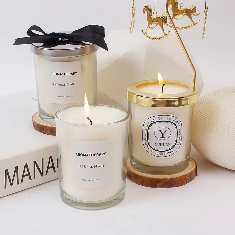 Free Sample Spiritual Beautiful Fashionable Wholesale Essential Oils Aromatherapy Candles Home Bedroom Scented Candles Gifts