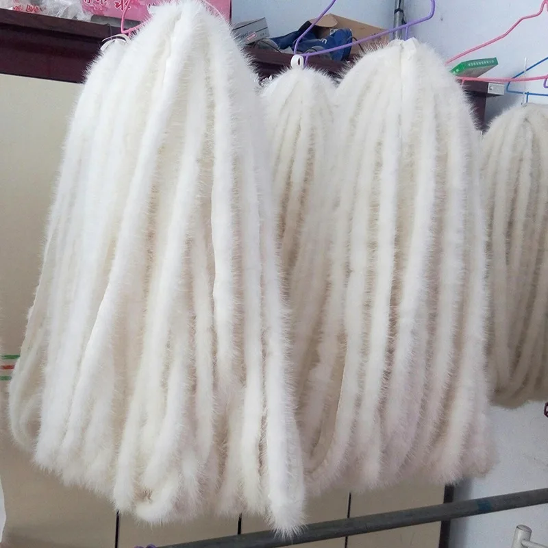 Меховые полоски на заказ черная норка отделка для одежды