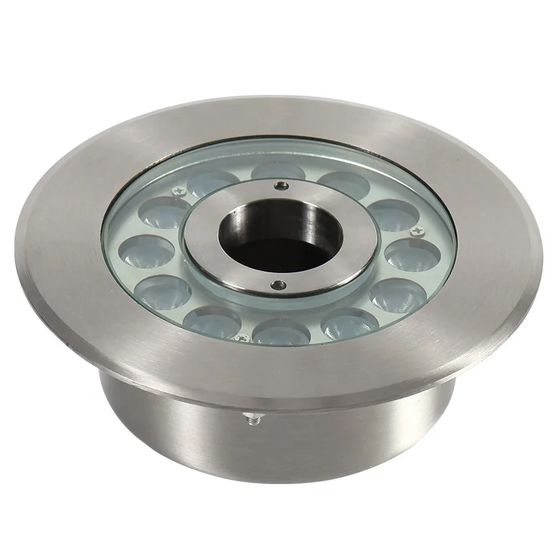 Factory Direct Sale AC12V LED Fountain Lamp Stainless Steel LED Fountain Light Ring DMX512 Programable