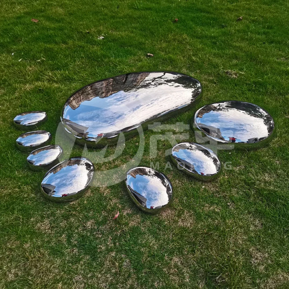 Garden Ornaments European Outdoor Courtyard Lawn Green Home Decoration Stone Stainless Steel Sculpture
