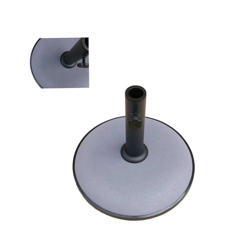 Small parasol stand patio beach umbrella base sunshade concrete umbrella base for outdoor