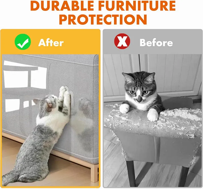 Anti Pet Non-toxic Protective Double-sided Cat Scratch Training Deterrent Tape Pet Cat Scratch Furniture Protector