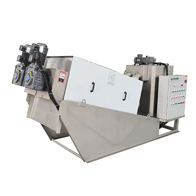 algae industrial sewage sludge screw press machine