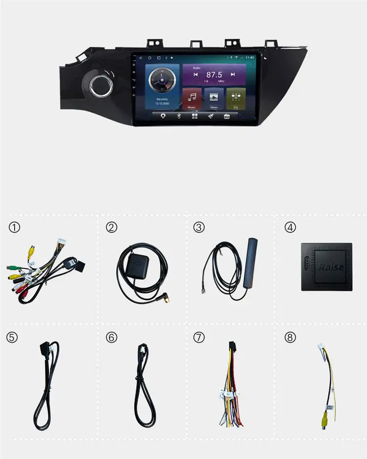10.2 Inch Android Head Unit multimedia car radio Car players for KIA Rio 4 K2 2017-2018