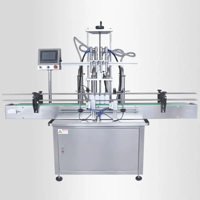 6 Heads Automatic Juice Water Bottle Liquid Bottling Palm Coconut Cooking Oil Filling Capping Machine Line