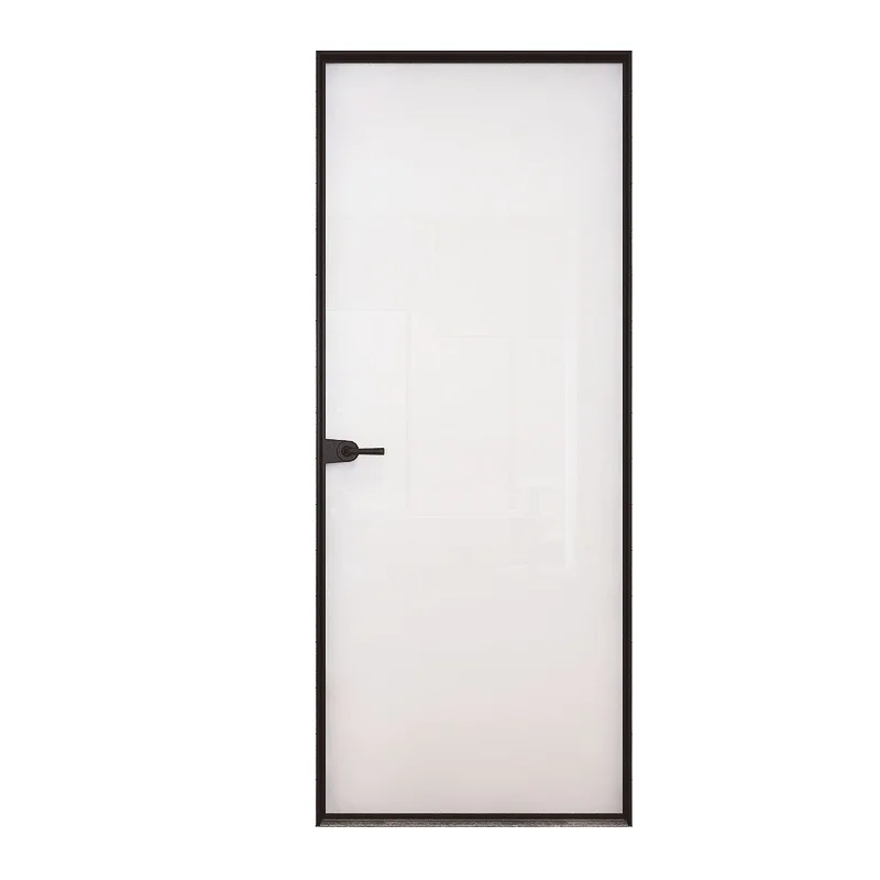 Modern Design Bathroom Glass Door Shower Room Aluminum Door for Wc Toilet Room Interior Bathroom Hinged Doors