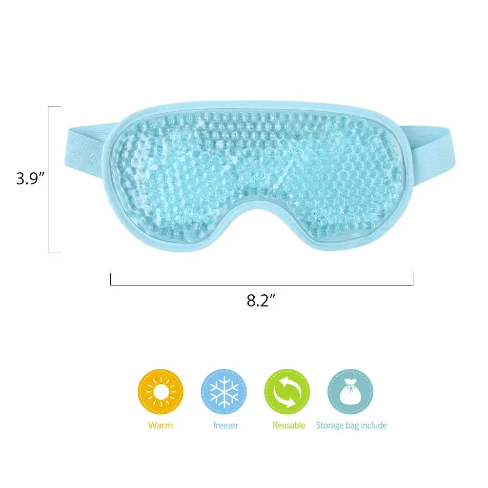 Hot Cold custom cool gel eyes mask hydrogel sleeping eye mask gel cool eye mask with ice gel
