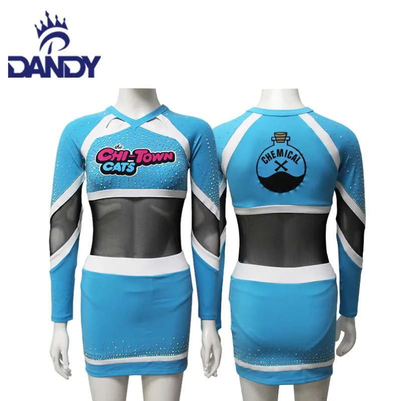 Cheer Dance New trend crop top cheerleading uniforms custom cheerleading For Youth cheerleader uniform