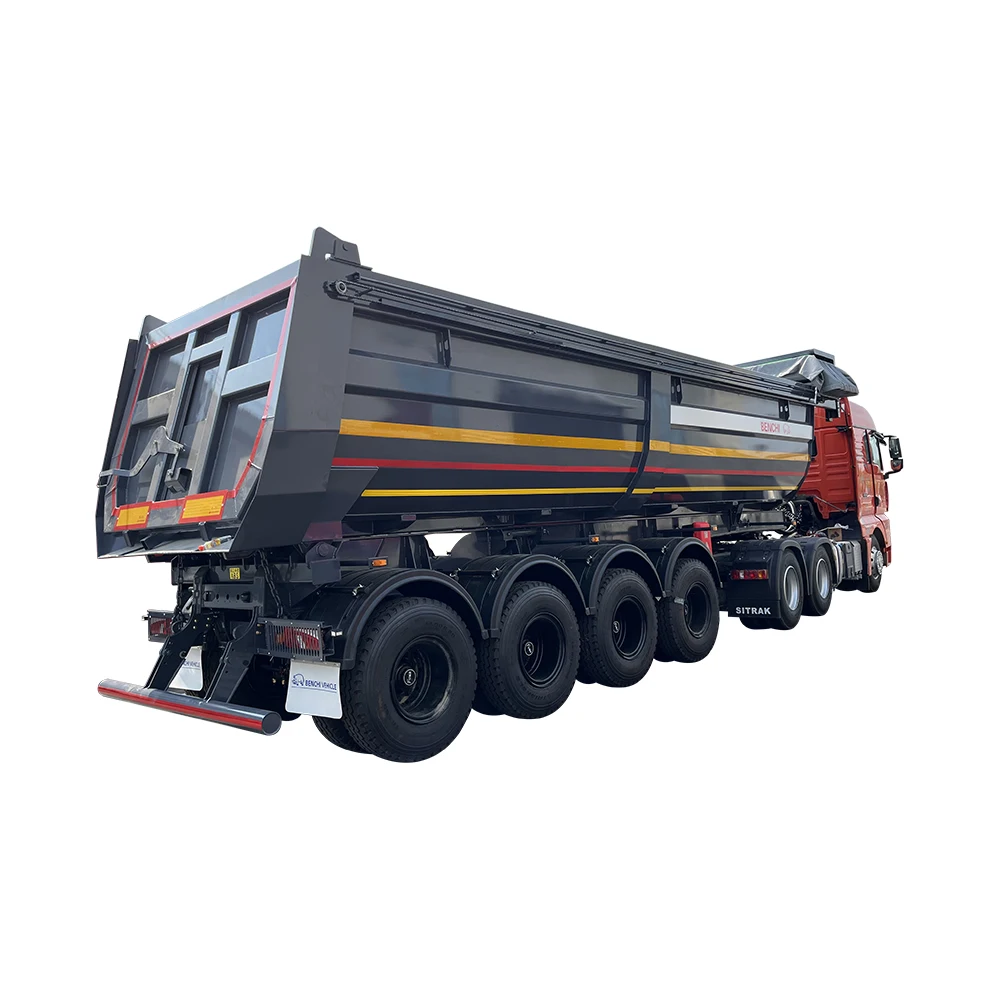 Four Axle 25 30m3 4 Axes 40 Cubic Tipping Tipper Trailer