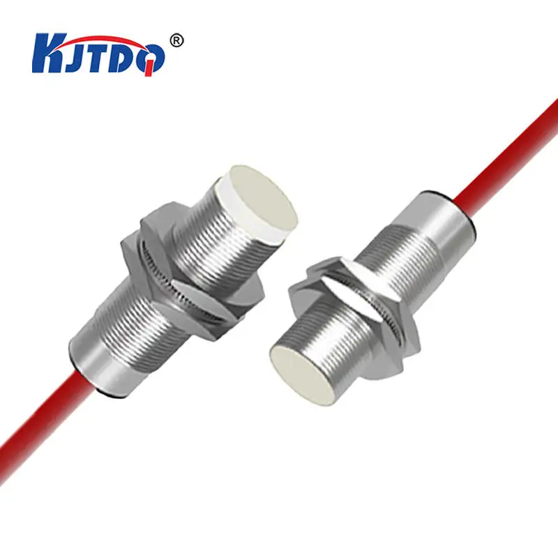 KJT High Temperature Cylindrical Type Connector Cable Inductive Proximity Position Sensors Inductance Switch