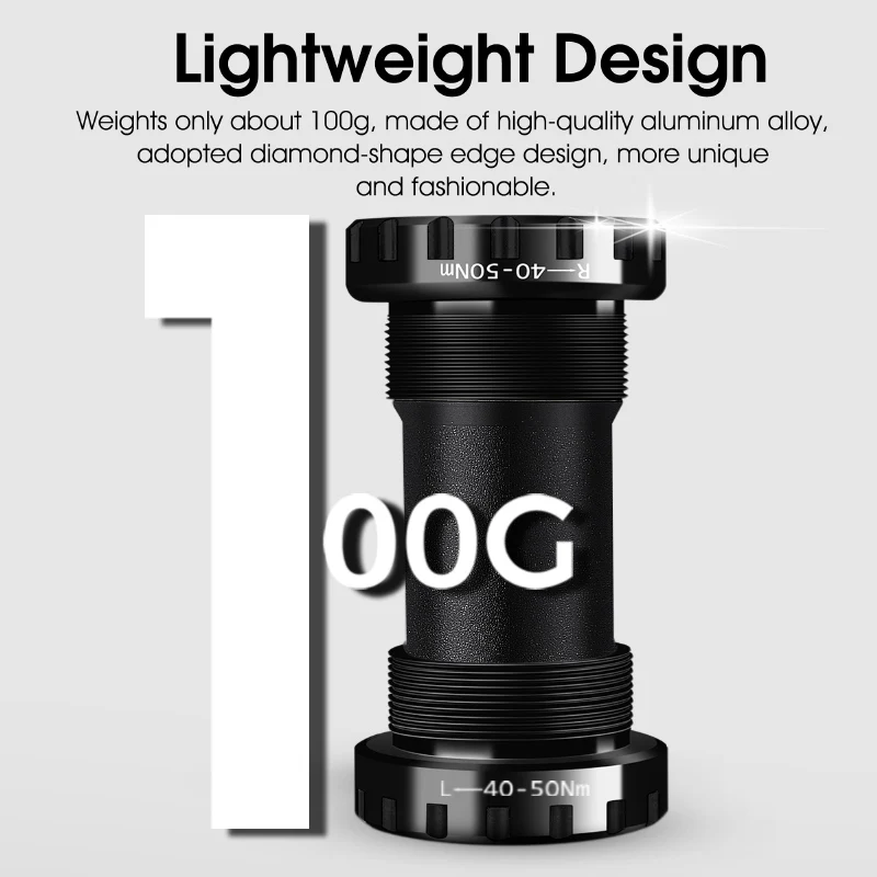 WEST BIKING Mountain Cycling BB Hollow Bottom Bracket 68-73mm Accessories Tool Bike Set Cycling Waterproof Crank Set Axis Parts