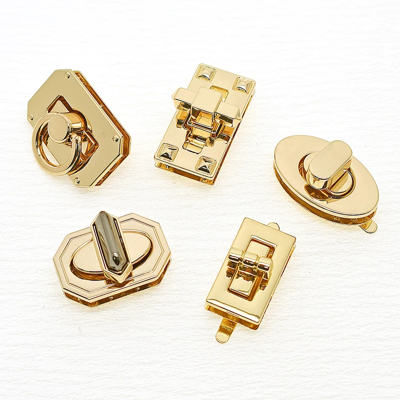 High quality Custom Bag Hardware Metal Handbags Twist Lock Metal Turn Locks For Purse