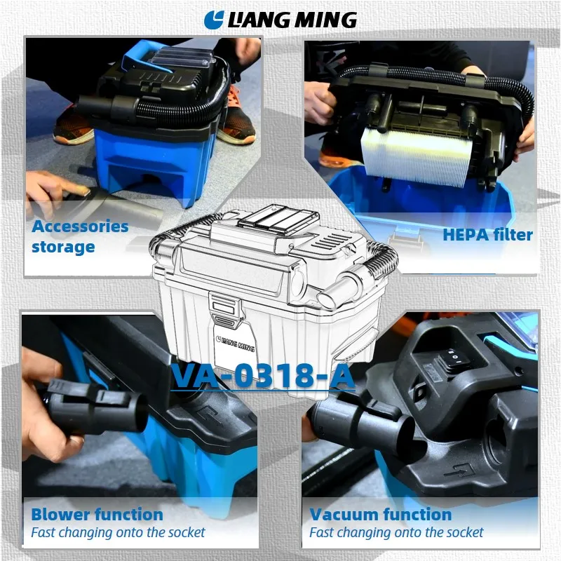 18V/20V Li-ion Battery Cordless stapler /Wet &Dry Vacuum Cleaner VA-B0318-A/Electrical Cleaner/ 18/20V platform