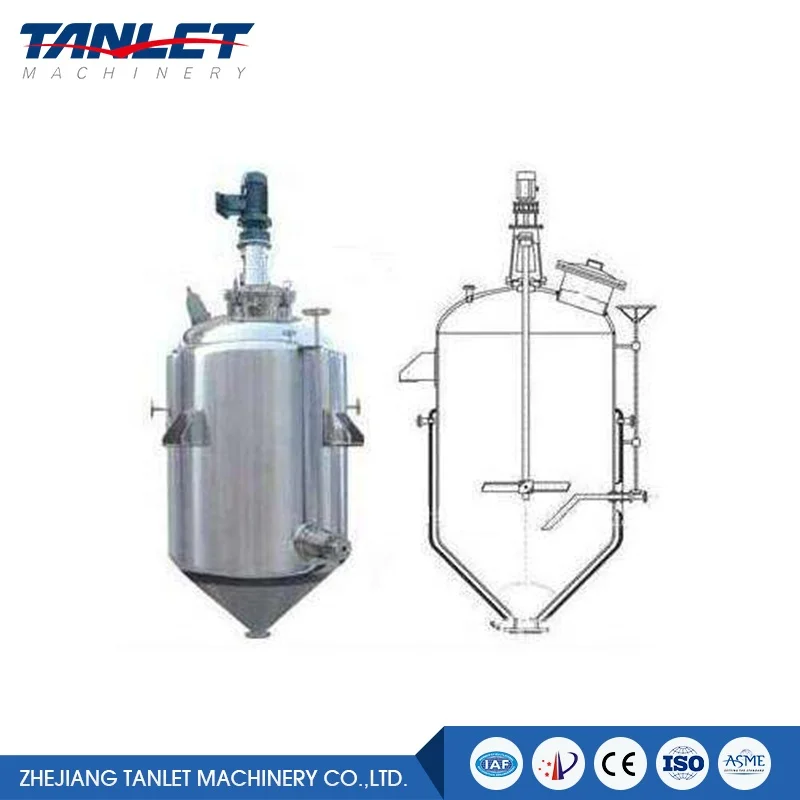 TL02 stainless steel liquid blending jacketed liquid Mixing Blending Tank